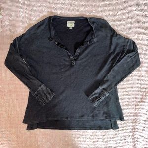 Aerie waffle knit long sleeve henley